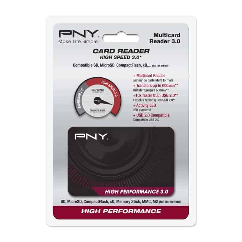 (image for) PNY High Performance Flash Memory Card Reader All In One USB3.0